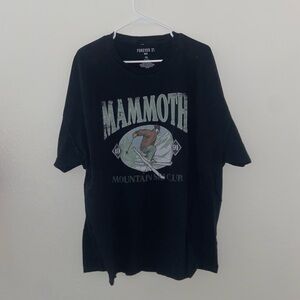 Men’s forever 21 black graphic tee Mammoth short sleeve y2k shirt hipster top